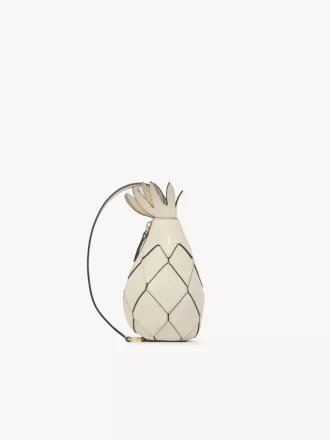 Ananas desenli deri omuz çantası Ananas desenli deri omuz çantası