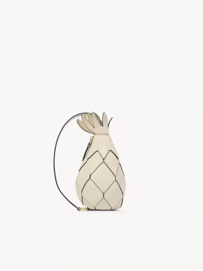 Ananas desenli deri omuz çantası Ananas desenli deri omuz çantası