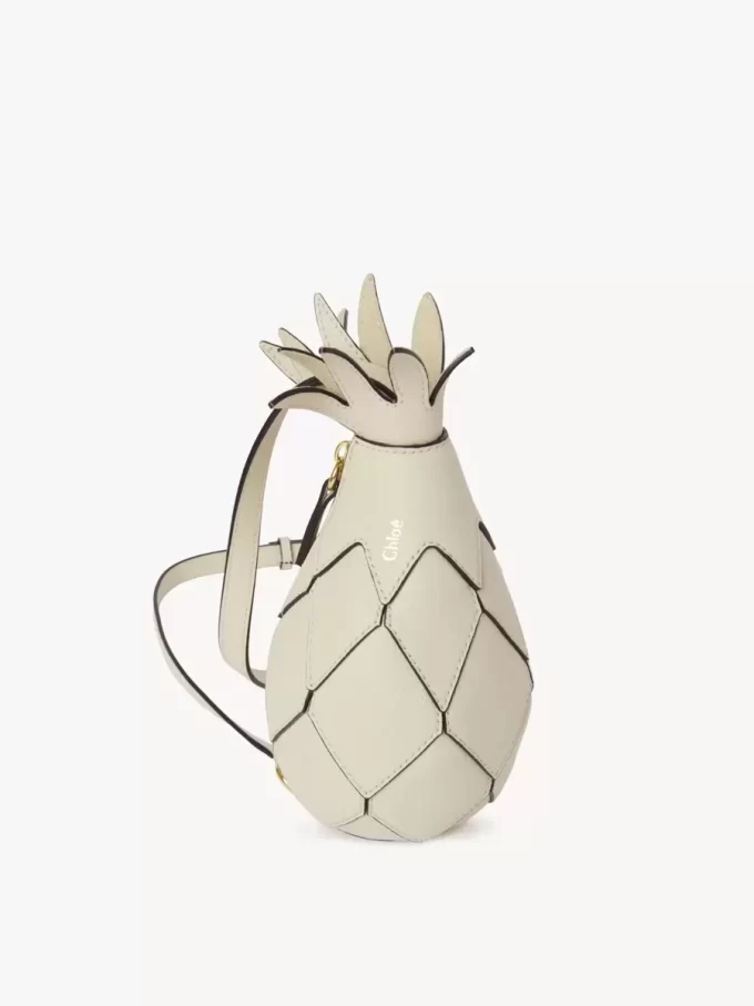 Ananas desenli deri omuz çantası Ananas desenli deri omuz çantası