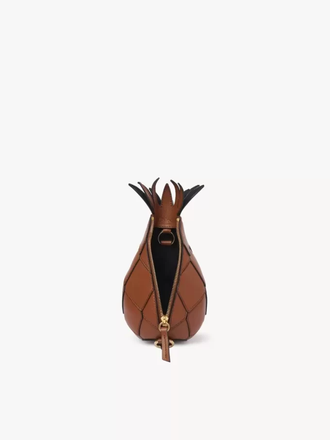 Ananas desenli deri omuz çantası Ananas desenli deri omuz çantası