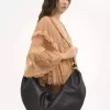 Büyük Bilezikli Hobo Çanta, deriden yapılmış Büyük Bilezikli Hobo Çanta, deriden yapılmış