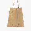 Büyük Chloé Spin deri tote çanta Büyük Chloé Spin deri tote çanta