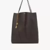 Büyük Chloé Spin deri tote çanta Büyük Chloé Spin deri tote çanta
