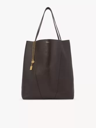 Büyük Chloé Spin deri tote çanta