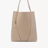 Büyük Chloé Spin deri tote çanta Büyük Chloé Spin deri tote çanta