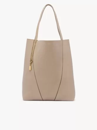 Büyük Chloé Spin deri tote çanta