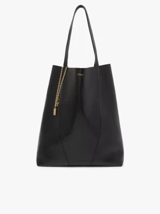 Büyük Chloé Spin deri tote çanta