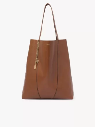 Büyük Chloé Spin deri tote çanta