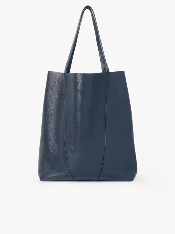 Büyük Chloé Spin deri tote çanta Büyük Chloé Spin deri tote çanta