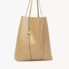 Büyük Chloé Spin deri tote çanta Büyük Chloé Spin deri tote çanta