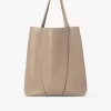 Büyük Chloé Spin deri tote çanta Büyük Chloé Spin deri tote çanta