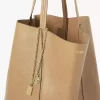 Büyük Chloé Spin deri tote çanta Büyük Chloé Spin deri tote çanta