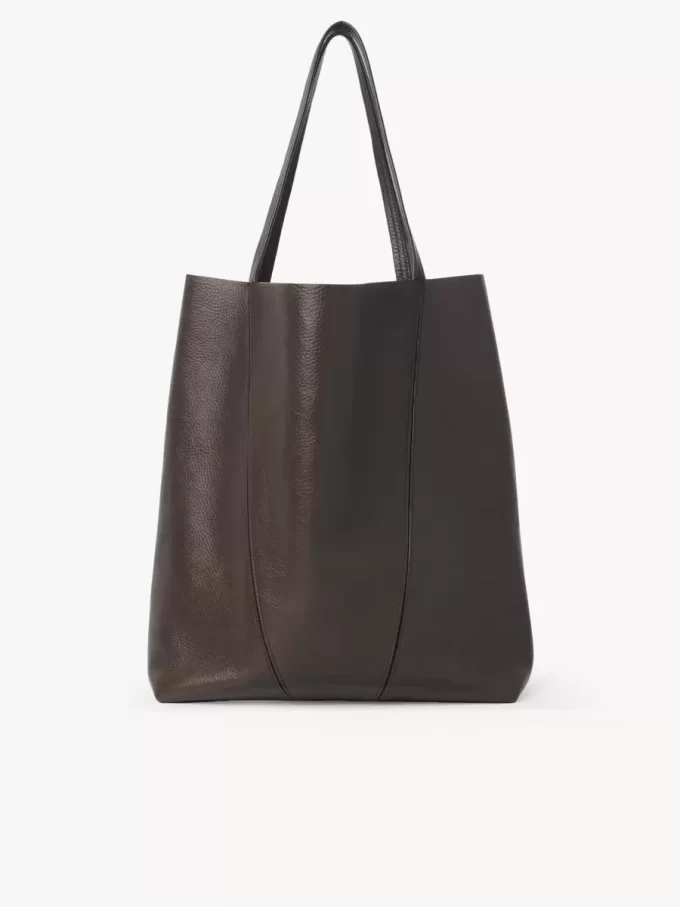 Büyük Chloé Spin deri tote çanta Büyük Chloé Spin deri tote çanta