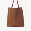 Büyük Chloé Spin deri tote çanta Büyük Chloé Spin deri tote çanta