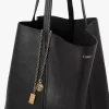 Büyük Chloé Spin deri tote çanta Büyük Chloé Spin deri tote çanta