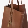 Büyük Chloé Spin deri tote çanta Büyük Chloé Spin deri tote çanta