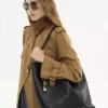 Büyük Chloé Spin deri tote çanta Büyük Chloé Spin deri tote çanta