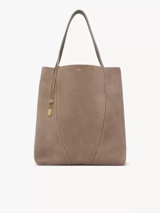 Büyük Chloé Spin süet deri tote çanta