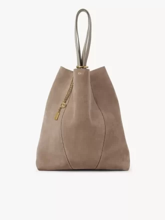 Büyük Chloé Spin süet deri tote çanta