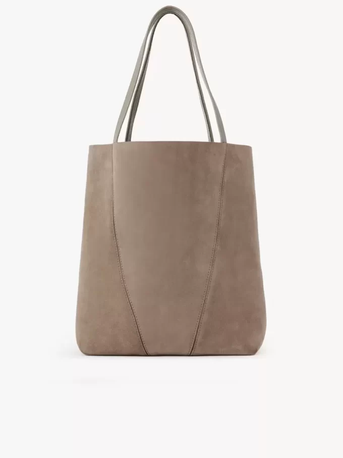 Büyük Chloé Spin süet deri tote çanta Büyük Chloé Spin süet deri tote çanta