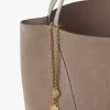 Büyük Chloé Spin süet deri tote çanta Büyük Chloé Spin süet deri tote çanta