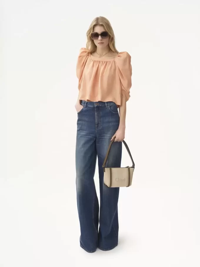 Chloé Carry kanvas omuz çantası Chloé Carry kanvas omuz çantası