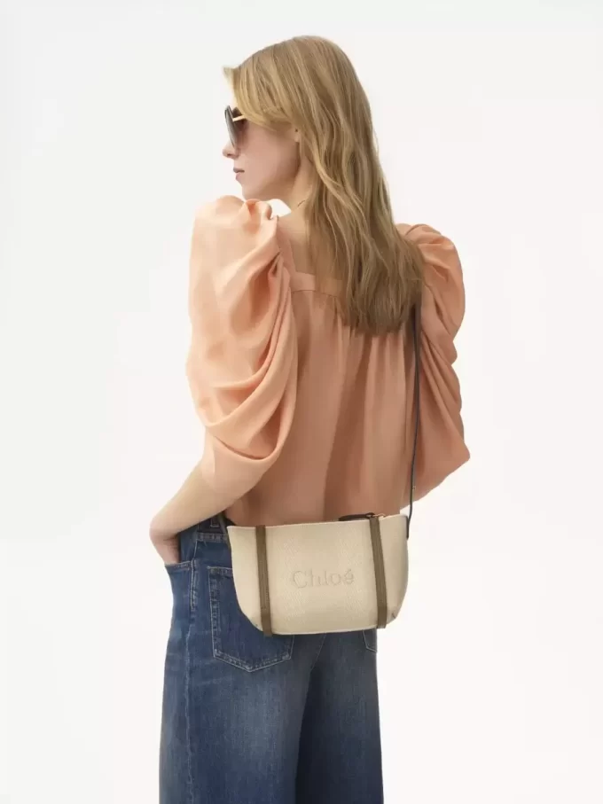 Chloé Carry kanvas omuz çantası Chloé Carry kanvas omuz çantası