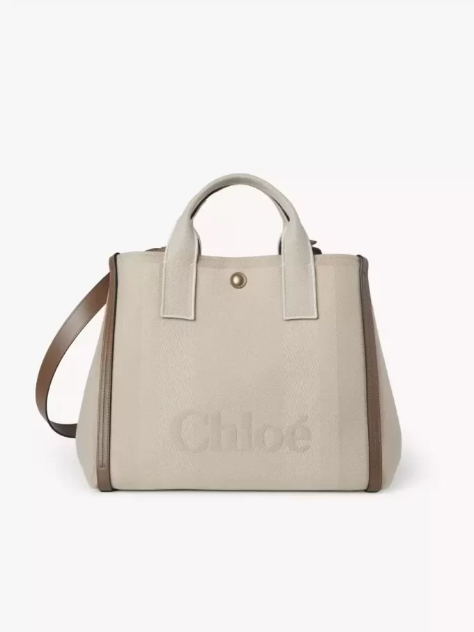 Chloé Carry kanvas tote çanta Chloé Carry kanvas tote çanta