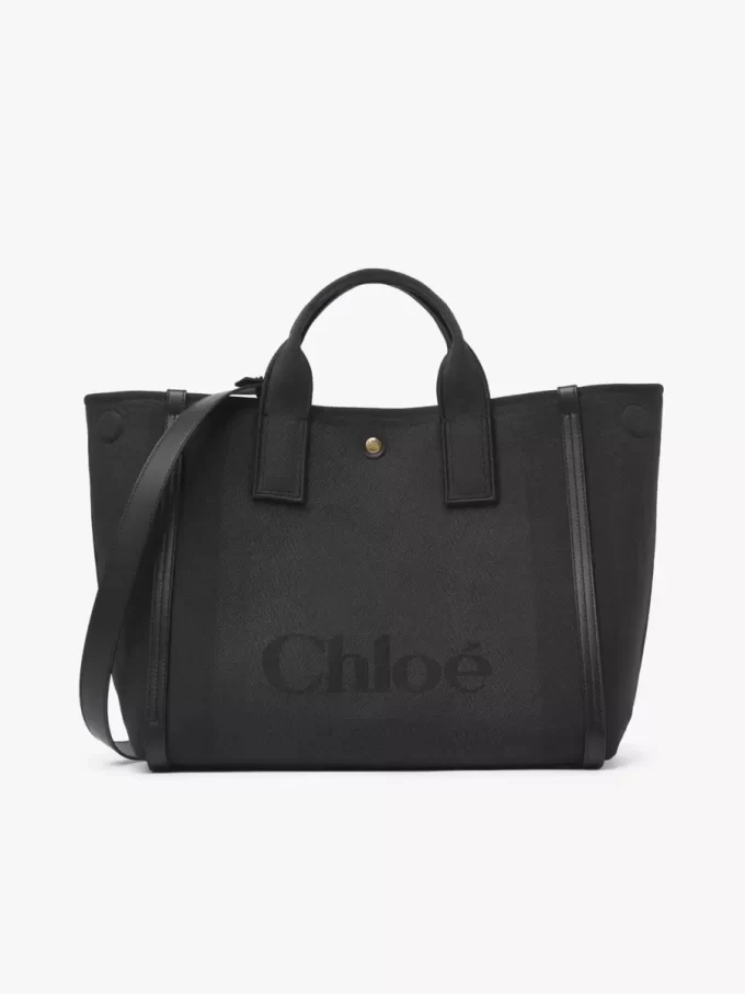 Chloé Carry kanvas tote çanta Chloé Carry kanvas tote çanta