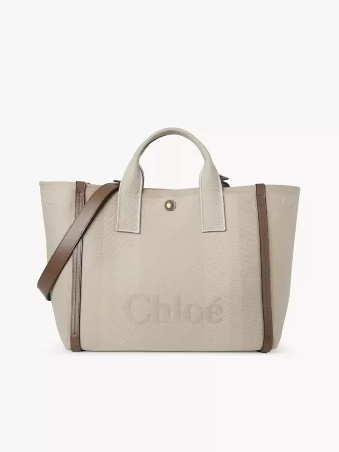 Chloé Carry kanvas tote çanta Chloé Carry kanvas tote çanta