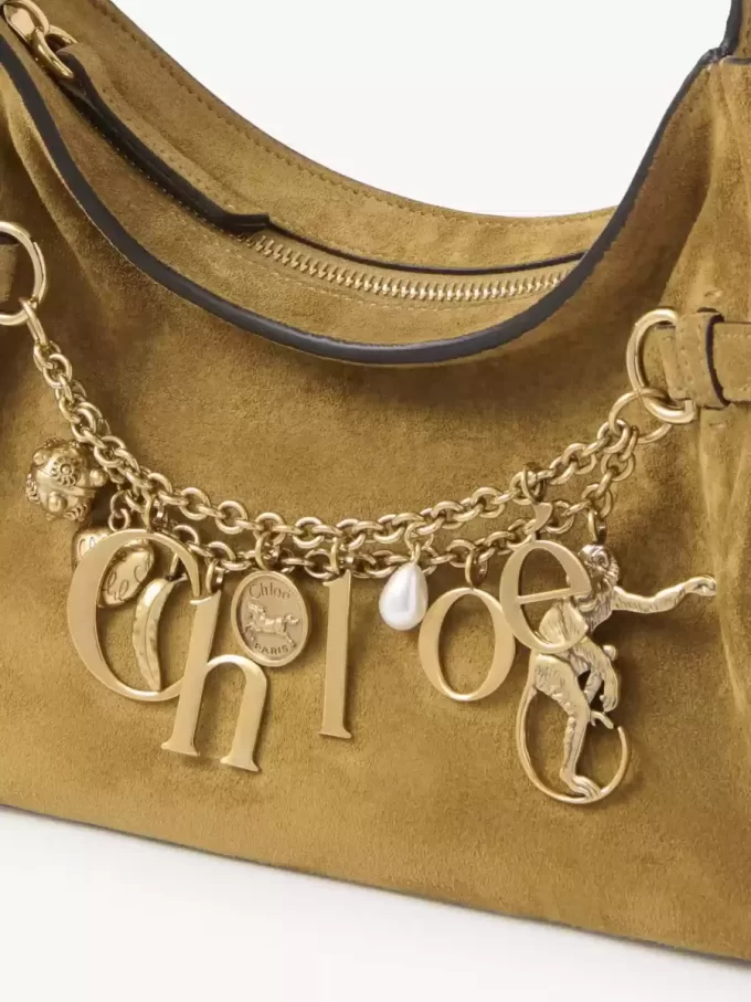 Chloé Charms süet deri hobo çanta Chloé Charms süet deri hobo çanta