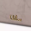Chloé Iconic metalize deri zincirli kapaklı cüzdan Chloé Iconic metalize deri zincirli kapaklı cüzdan