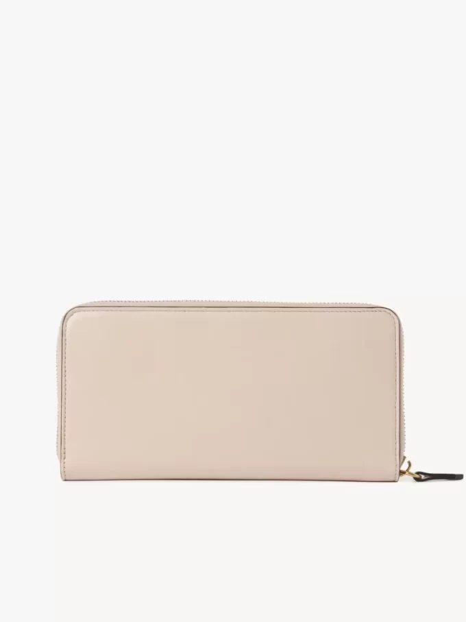 Chloé Iconic parlak deri fermuarlı uzun cüzdan Chloé Iconic parlak deri fermuarlı uzun cüzdan