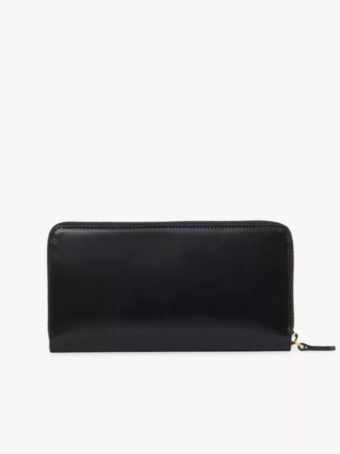 Chloé Iconic parlak deri fermuarlı uzun cüzdan Chloé Iconic parlak deri fermuarlı uzun cüzdan