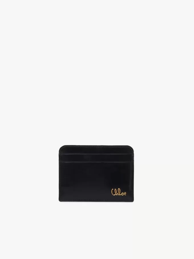 Chloé Iconic parlak deri kartlık Chloé Iconic parlak deri kartlık