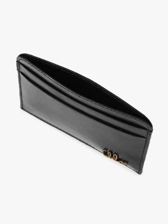 Chloé Iconic parlak deri kartlık Chloé Iconic parlak deri kartlık