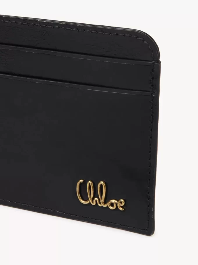 Chloé Iconic parlak deri kartlık Chloé Iconic parlak deri kartlık
