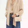 Chloé Iconic zincirli parlak deri kapaklı cüzdan Chloé Iconic zincirli parlak deri kapaklı cüzdan