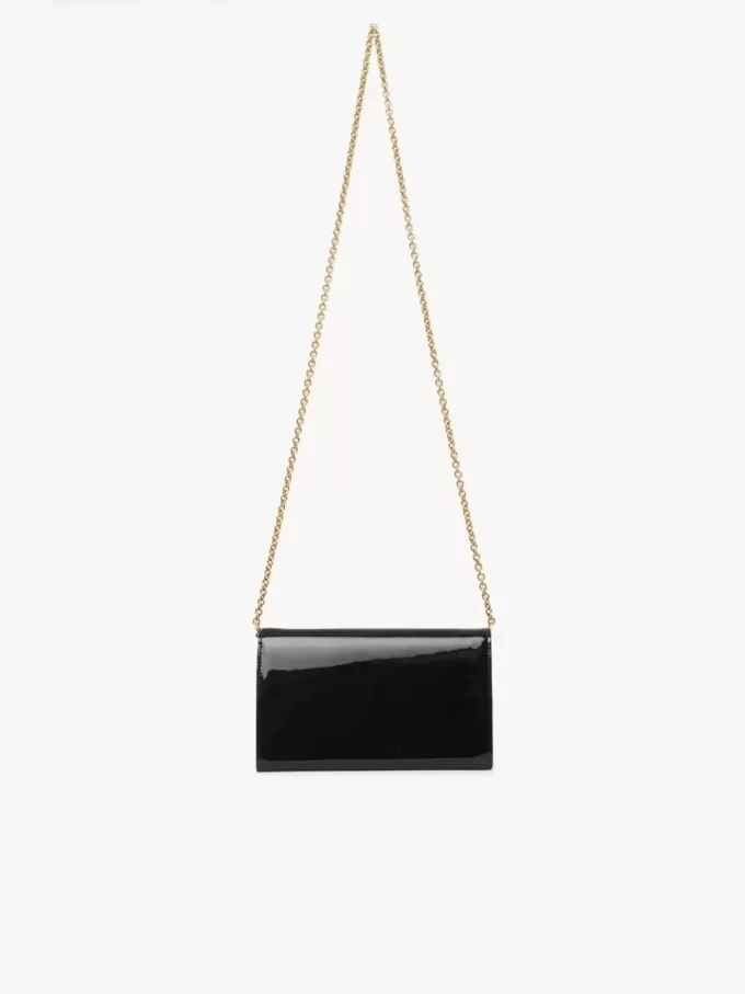 Chloé Iconic zincirli, rugan deri kapaklı cüzdan Chloé Iconic zincirli, rugan deri kapaklı cüzdan