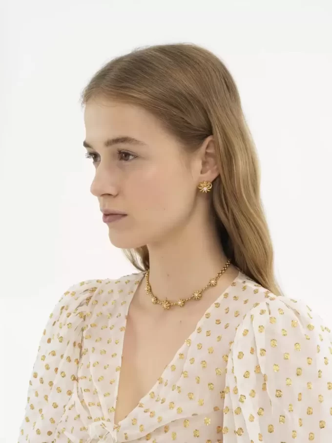Chloé Mechanical Flowers küpeleri Chloé Mechanical Flowers küpeleri