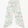 Chloé Peonies ipek charmeuse geniş bandeau atkı