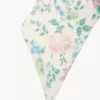 Chloé Peonies ipek charmeuse geniş bandeau atkı