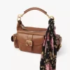 Chloé Peonies ipek charmeuse geniş bandeau atkı