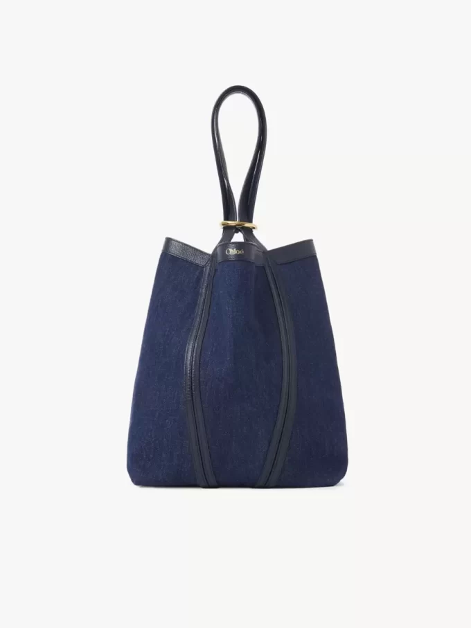 Chloé Spin denim tote çanta Chloé Spin denim tote çanta
