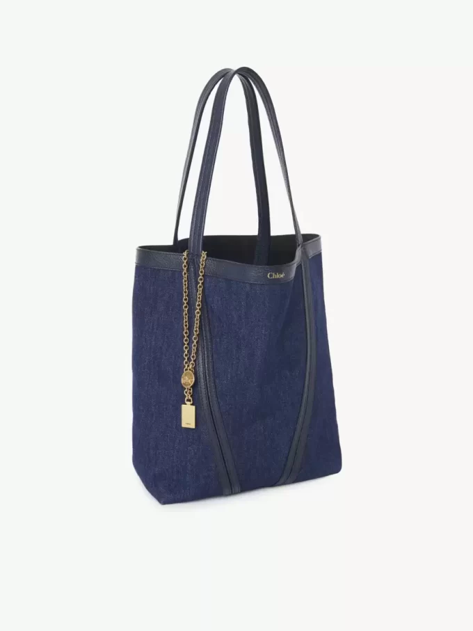 Chloé Spin denim tote çanta Chloé Spin denim tote çanta