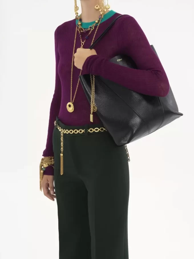 Chloé Spin deri tote çanta