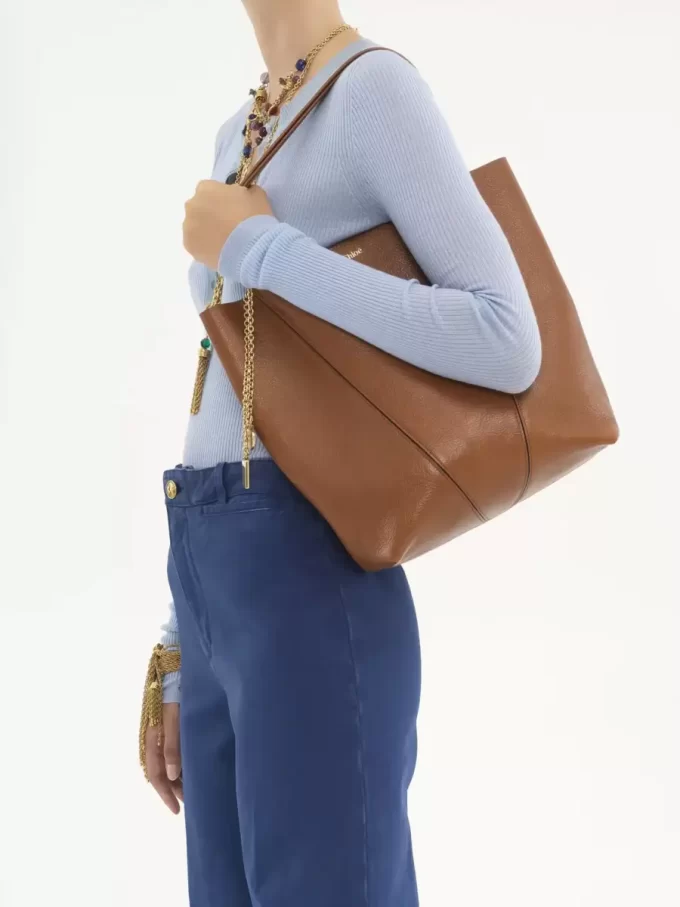 Chloé Spin deri tote çanta