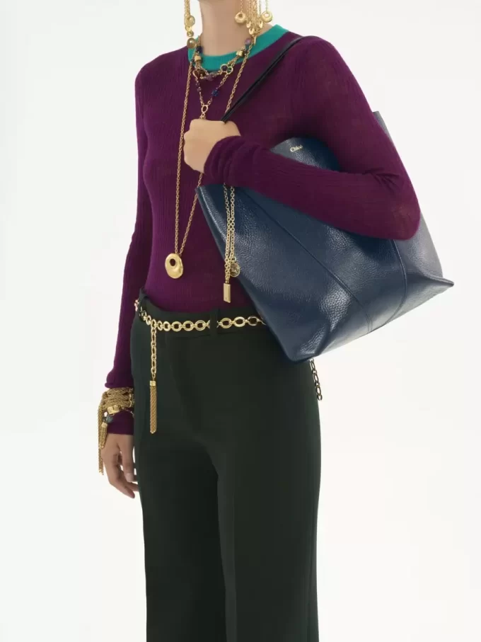 Chloé Spin deri tote çanta
