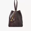 Chloé Spin piton görünümlü deri tote çanta Chloé Spin piton görünümlü deri tote çanta