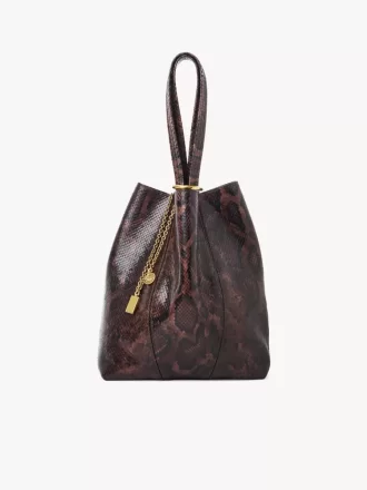 Chloé Spin piton görünümlü deri tote çanta